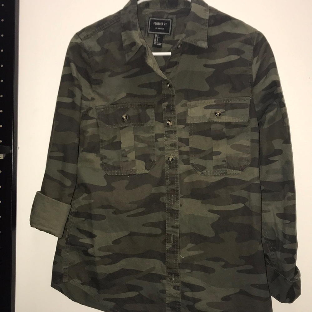 Forever 21 Camo Jacket -SOLD ON MERCARI